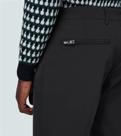 techno stretch prada|Techno Stretch formal pants in black .